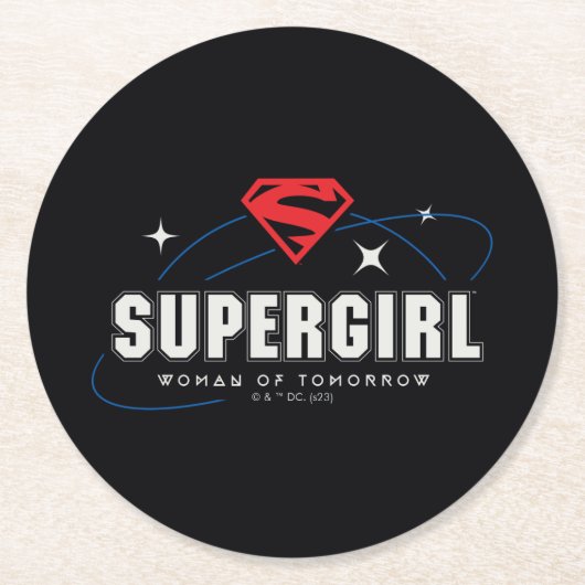 スーパーガールウーマン・オブ・トゥロー ラウンドペーパーコースター (正面)