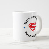 スーパーガールエイジの英雄サークルSシールド ジャンボコーヒーマグカップ (正面右)