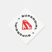 スーパーガールエイジの英雄サークルSシールド スタンダードカクテルナプキン (角)