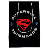 スーパーガールエイジの英雄サークルSシールド ミディアムペーパーバッグ (裏面)