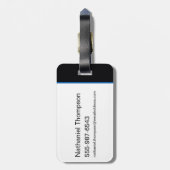 スーパーガールエイジの英雄サークルSシールド ラゲッジタグ (裏面縦)