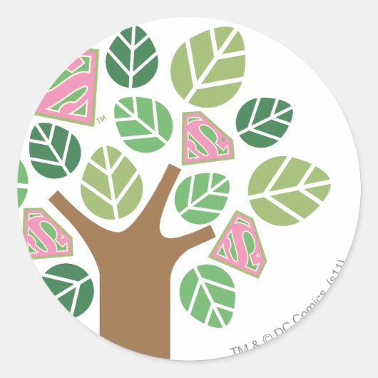 スーパーガールオールナチュラルツリー ラウンドシール (正面)