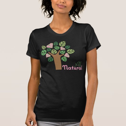 スーパーガールオールナチュラルツリー Tシャツ (正面)