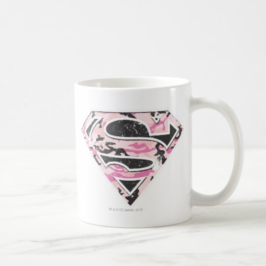 スーパーガールカモフラージロゴ コーヒーマグカップ (右)