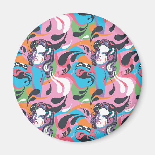 スーパーガールカラスプラッシュスワーズパターン2 マグネット (正面)