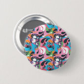 スーパーガールカラスプラッシュスワーズパターン2 缶バッジ (正面&裏面)