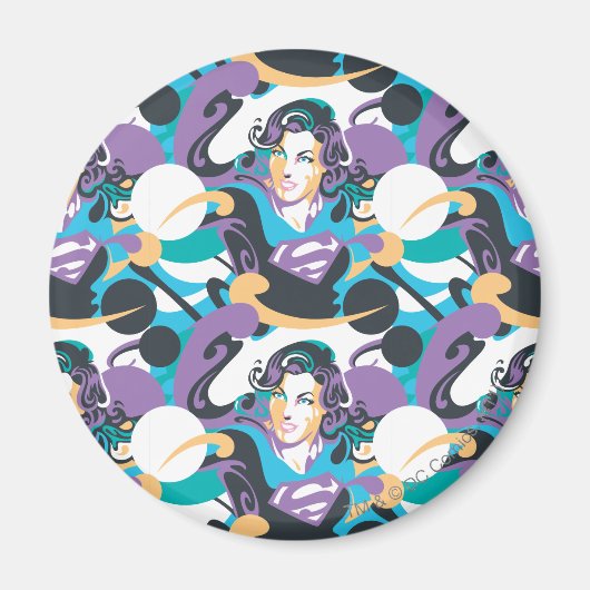 スーパーガールカラスプラッシュスワーズパターン5 マグネット (正面)