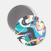 スーパーガールカラスプラッシュスワーズ1 マグネット (正面/裏面)