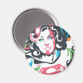 スーパーガールカラスプラッシュスワーズ3 マグネット (正面/裏面)