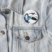 スーパーガールカラスプラッシュポーズ4 缶バッジ (インサイチュ)