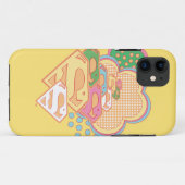 スーパーガールカラフルクラウドロゴ Case-Mate iPhoneケース (裏面(横))
