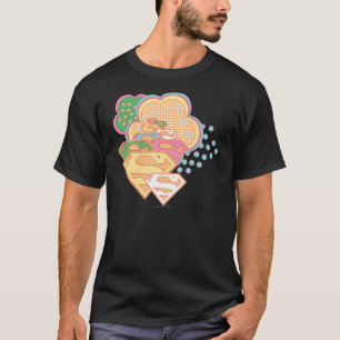 スーパーガールカラフルクラウドロゴ Tシャツ