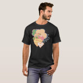 スーパーガールカラフルクラウドロゴ Tシャツ (正面フル)
