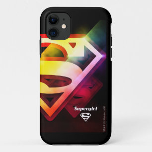 スーパーガールカラフルロゴ iPhone 11 ケース