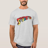スーパーガールカラフルロゴ Tシャツ (正面)