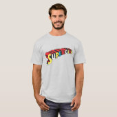 スーパーガールカラフルロゴ Tシャツ (正面フル)