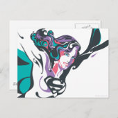 スーパーガールカラースプラッシュポーズ3 ポストカード (正面/裏面)