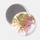 スーパーガールカラースプラッシュ マグネット (正面/裏面)