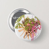 スーパーガールカラースプラッシュ 缶バッジ (正面&裏面)