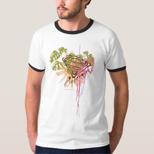 スーパーガールカラースプラッシュ Tシャツ (正面)