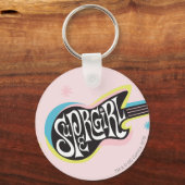 スーパーガールギター キーホルダー (正面)