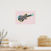 スーパーガールギター ポスター (キッチン)