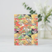 スーパーガールクラウンパターン ポストカード (スタンド正面)