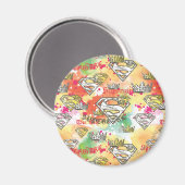 スーパーガールクラウンパターン マグネット (正面/裏面)