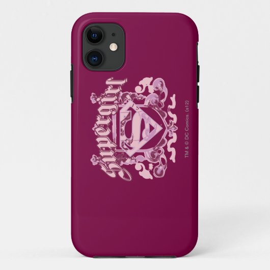 スーパーガールクレストデザイン Case-Mate iPhoneケース (裏面)