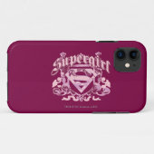 スーパーガールクレストデザイン Case-Mate iPhoneケース (裏面(横))