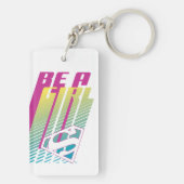 スーパーガールグラフィック「Be a Girl」 キーホルダー (裏面)