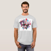 スーパーガールグランジデザイン Tシャツ (正面フル)