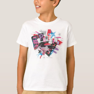 スーパーガールグランジデザイン Tシャツ