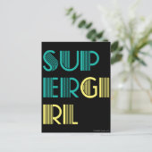 スーパーガールグリーンとイエロー ポストカード (スタンド正面)