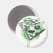 スーパーガールグリーンスピル マグネット (正面/裏面)