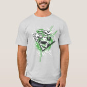 スーパーガールグリーンスピル Tシャツ (正面)
