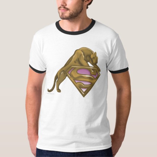 スーパーガールゴールデンキャット Tシャツ (正面)