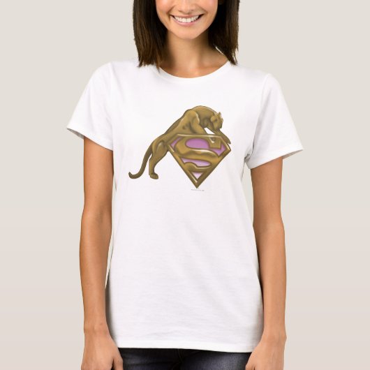 スーパーガールゴールデンキャット Tシャツ (正面)