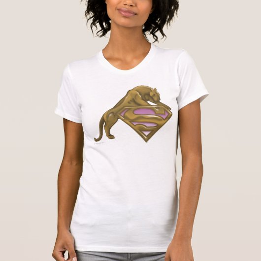 スーパーガールゴールデンキャット Tシャツ (正面)