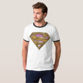 スーパーガールゴールデンロゴ Tシャツ (正面フル)