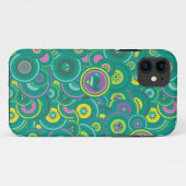 スーパーガールサークル緑パターン Case-Mate iPhoneケース (裏面(横))