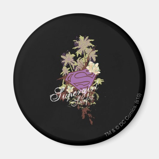 スーパーガールサーフロゴ マグネット (正面)