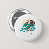 スーパーガールサーフ 缶バッジ (正面&裏面)