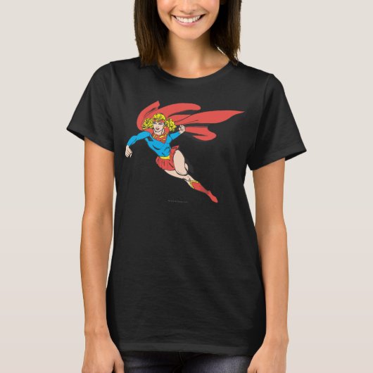 スーパーガールジャンプとパンチ Tシャツ (正面)