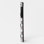 スーパーガールスカルとピンパターン Case-Mate iPhoneケース (裏面/左)