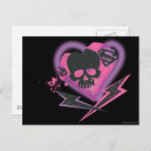 スーパーガールスカルと稲妻 ポストカード (正面/裏面)