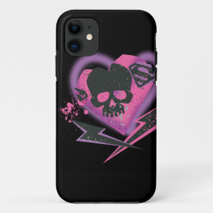 スーパーガールスカルと稲妻 iPhone 11 ケース
