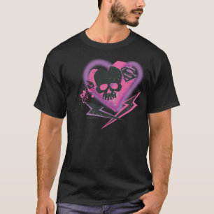 スーパーガールスカルと稲妻 Tシャツ