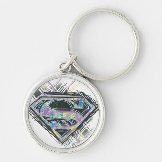 スーパーガールスクライブズロゴ キーホルダー (正面)