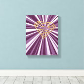 スーパーガールスタッズSシールド キャンバスプリント (インサイチュ (ウッドフロア))